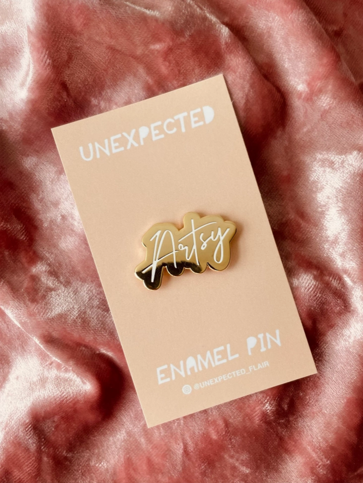 Unexpected Flair Artsy Enamel Pin - Art Noise