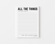 All the things I'm right about notepad Creativien product_type art-noise.myshopify.com all-the-things-im-right-about-notepad