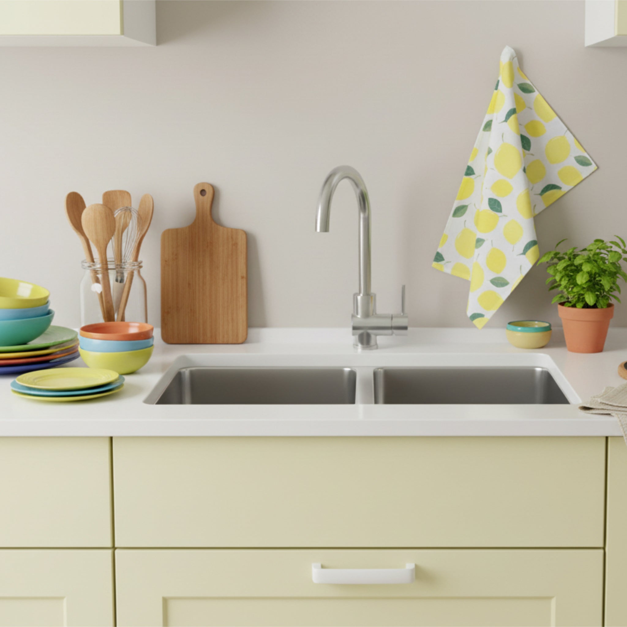Amalfi Lemon: Tea Towels Set/3
