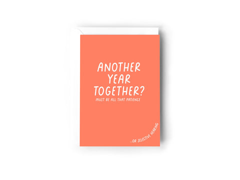 Another year together? must be all the patience card Creativien product_type art-noise.myshopify.com another-year-together-must-be-all-the-patience-card