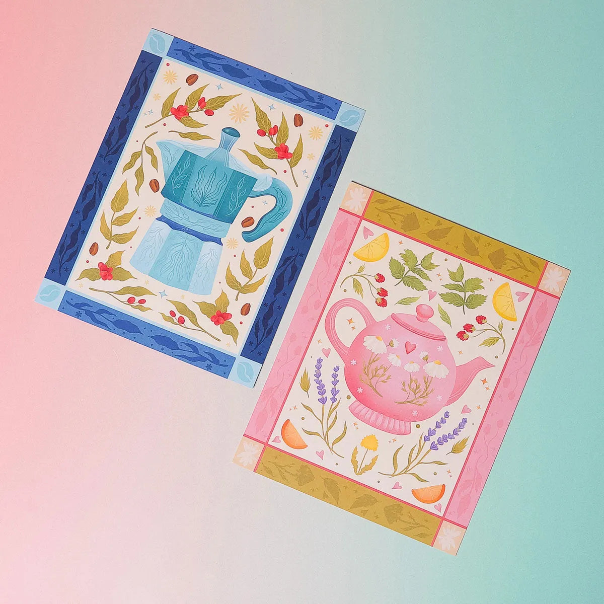  Tea Pot Art Print (7"x9") Cheeky Peach Designs Art Print art-noise.myshopify.com tea-pot-art-print-7x9