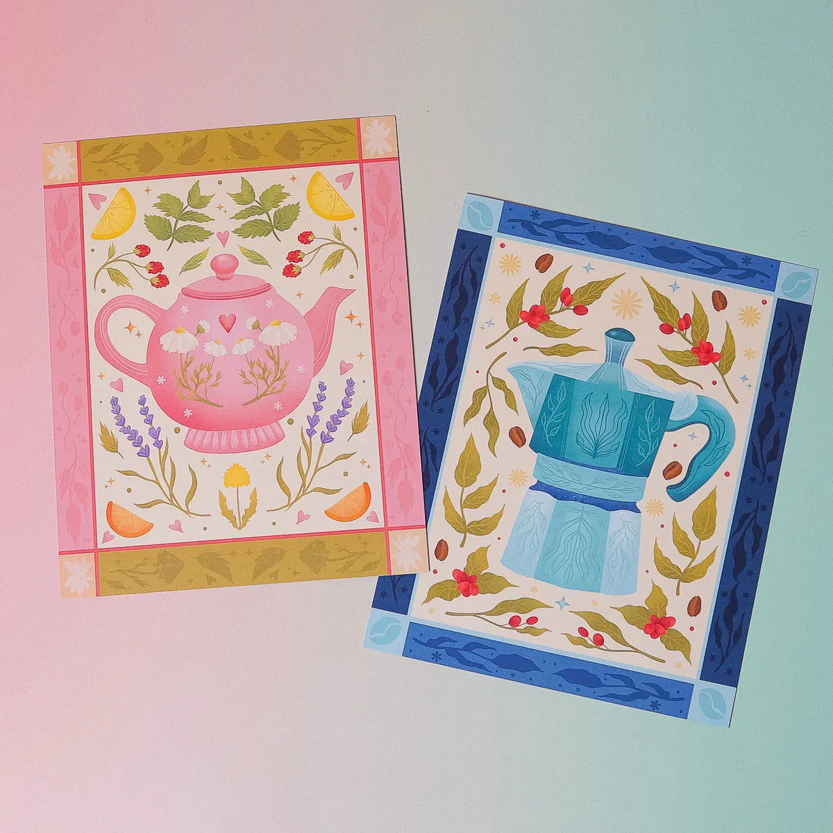  Tea Pot Art Print (7"x9") Cheeky Peach Designs Art Print art-noise.myshopify.com tea-pot-art-print-7x9