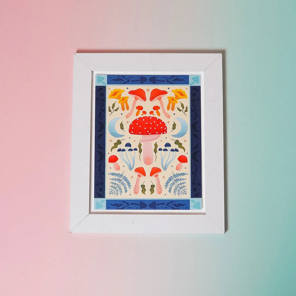  Mushroom Art Print (7"x9") Cheeky Peach Designs Art Print art-noise.myshopify.com mushroom-art-print-7x9