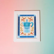  Moka Pot Coffee Art Print (7"x9") Cheeky Peach Designs Art Print art-noise.myshopify.com moka-pot-coffee-art-print-7x9