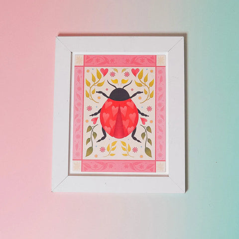  Ladybug Art Print (7"x9") Cheeky Peach Designs Art Print art-noise.myshopify.com ladybug-art-print-7x9