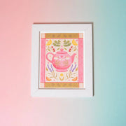  Tea Pot Art Print (7"x9") Cheeky Peach Designs Art Print art-noise.myshopify.com tea-pot-art-print-7x9