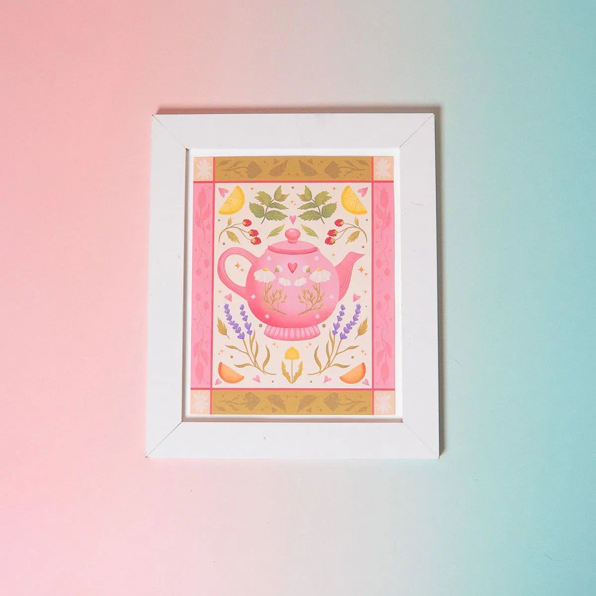  Tea Pot Art Print (7"x9") Cheeky Peach Designs Art Print art-noise.myshopify.com tea-pot-art-print-7x9