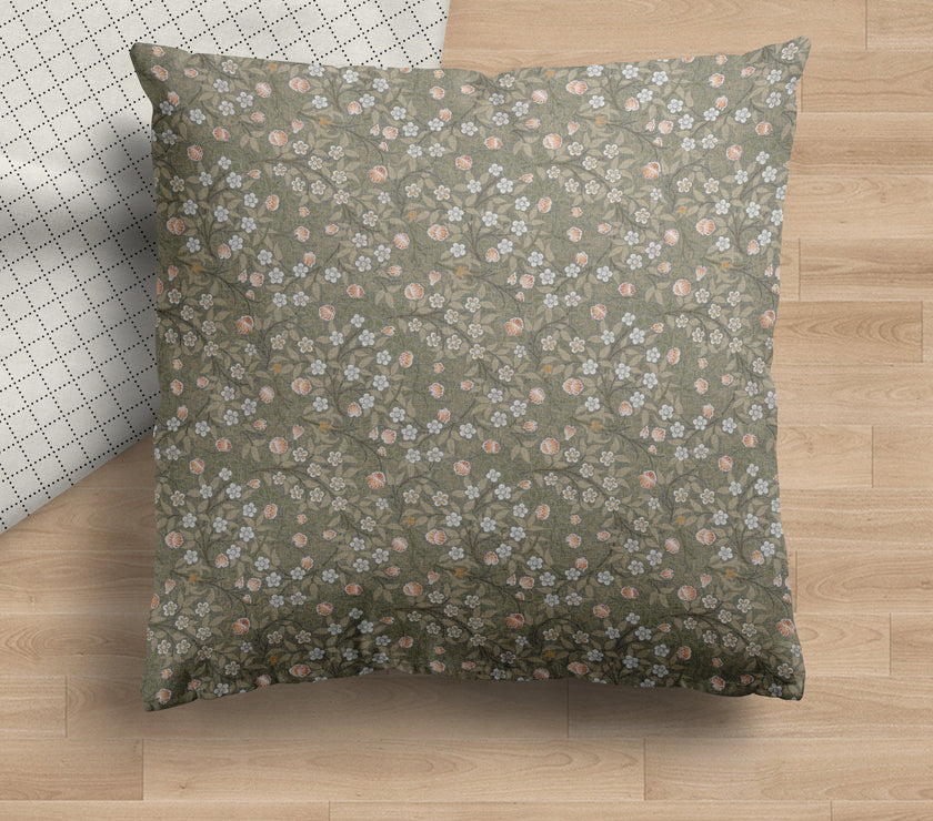 Isla | Green Floral Pillow Cover