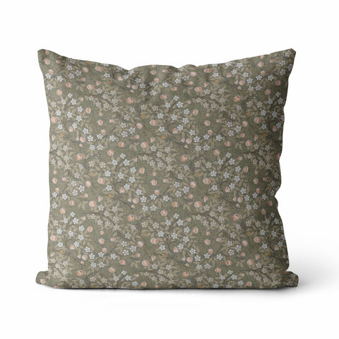 Isla | Green Floral Pillow Cover