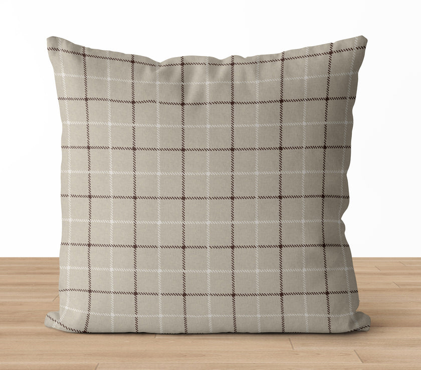 Niall | Neutral Interlock Geo Pillow Cover