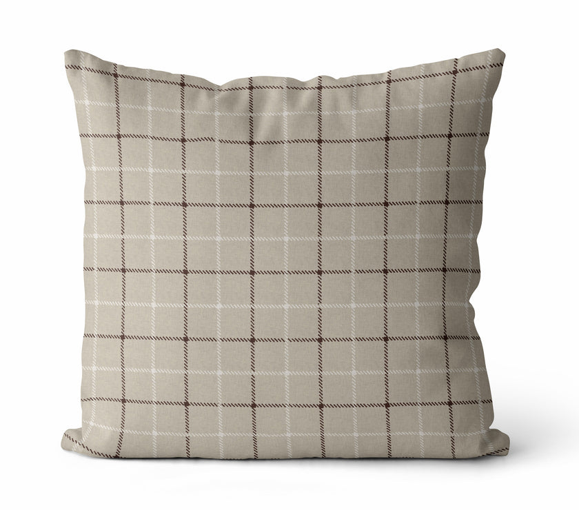 Niall | Neutral Interlock Geo Pillow Cover