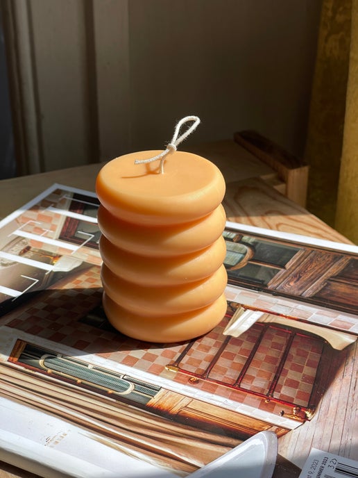 Squiggle Eloise and Oliver Decorative Candle art-noise.myshopify.com squiggle