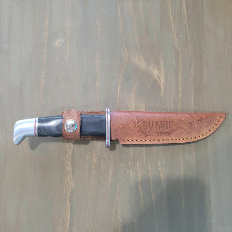 🍁Backwoods Kodiak Fixed Blade Knife 10.5" Black Handle
