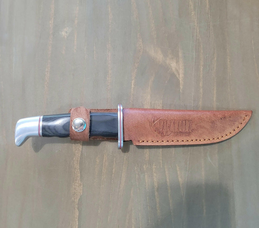 🍁Backwoods Kodiak Fixed Blade Knife 10.5" Black Handle