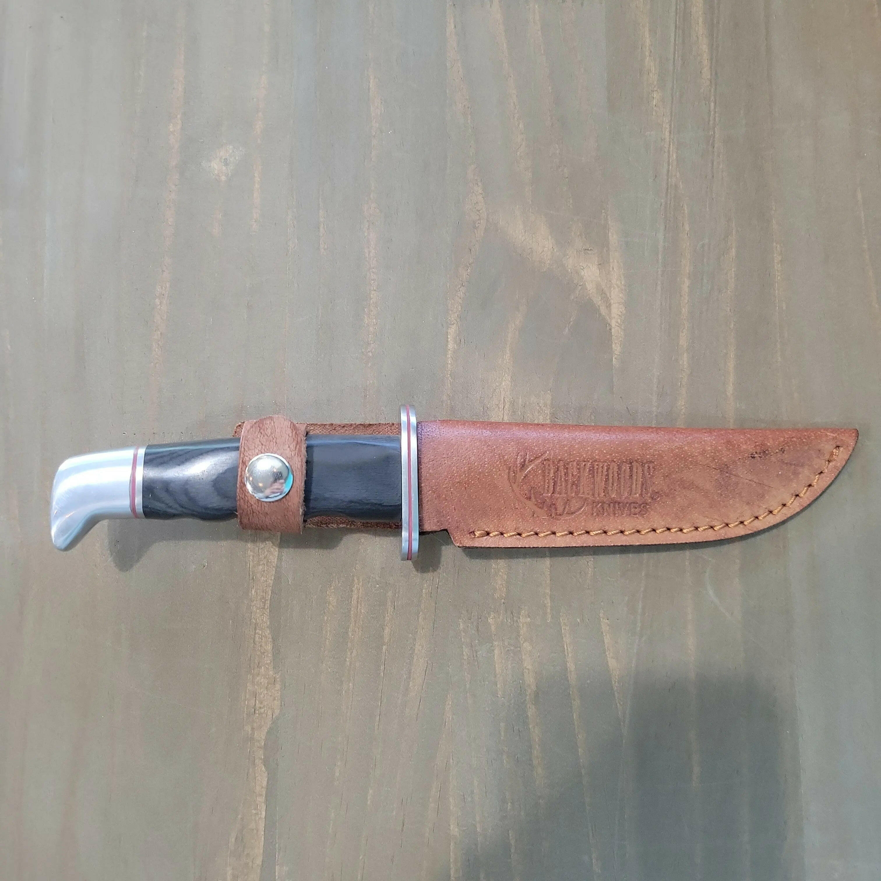 🍁Backwoods Kodiak Fixed Blade Knife 10.5" Black Handle
