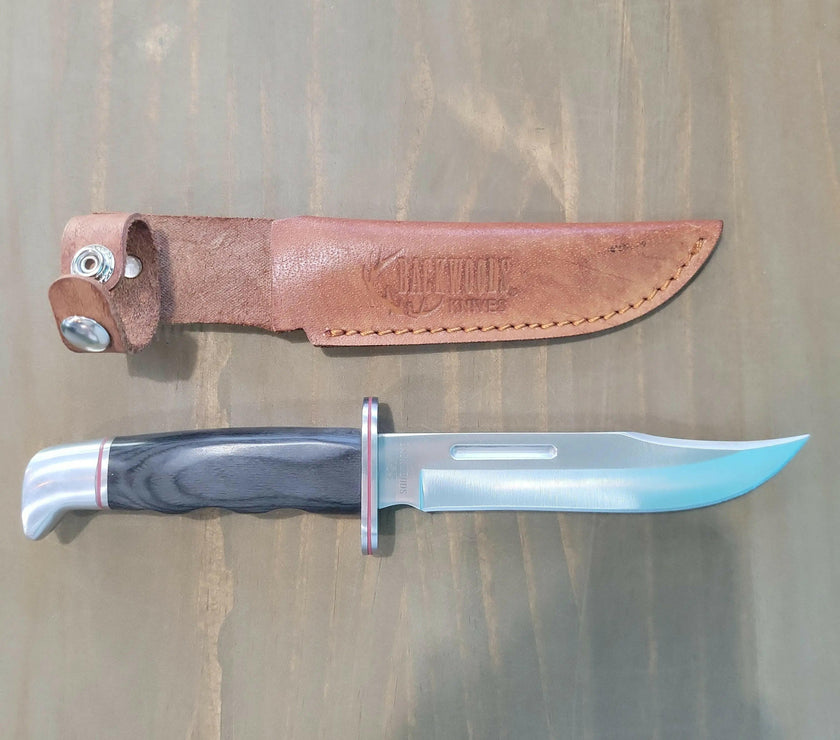 🍁Backwoods Kodiak Fixed Blade Knife 10.5" Black Handle