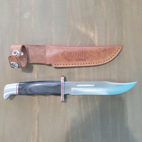 🍁Backwoods Kodiak Fixed Blade Knife 10.5" Black Handle