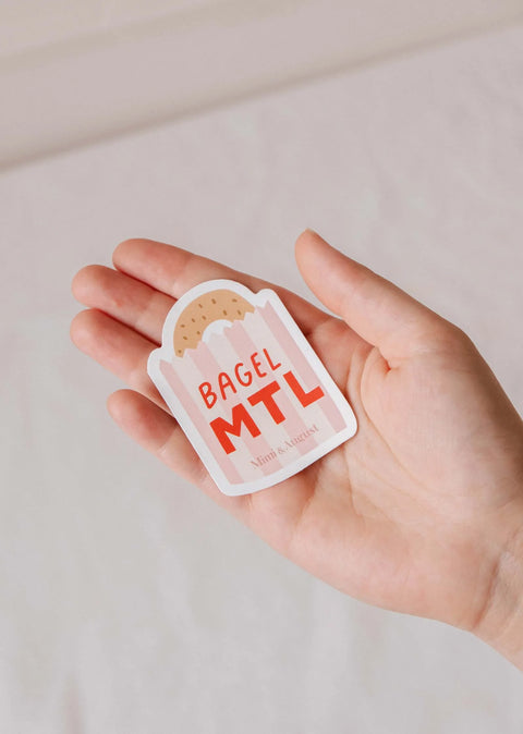 Bagel MTL - Vinyl Sticker Mimi & August Decorative Stickers art-noise.myshopify.com bagel-mtl-vinyl-sticker Bagel MTL - Vinyl Sticker Mimi & August Decorative Stickers art-noise.myshopify.com bagel-mtl-vinyl-sticker
