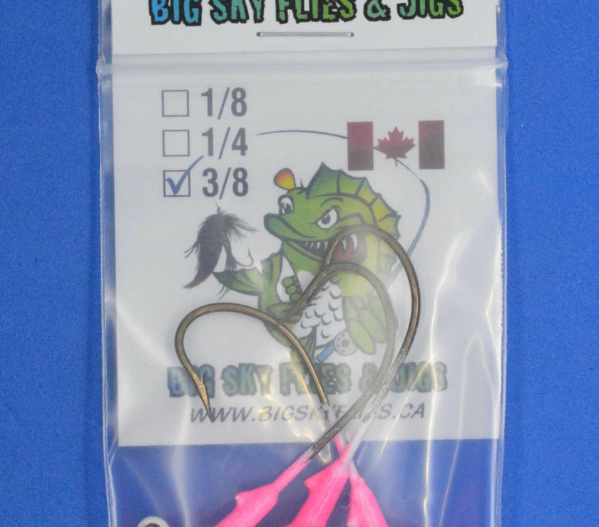 🍁Big Sky Titan 3/8oz Heavy Duty Jig Heads Glow 3/pack