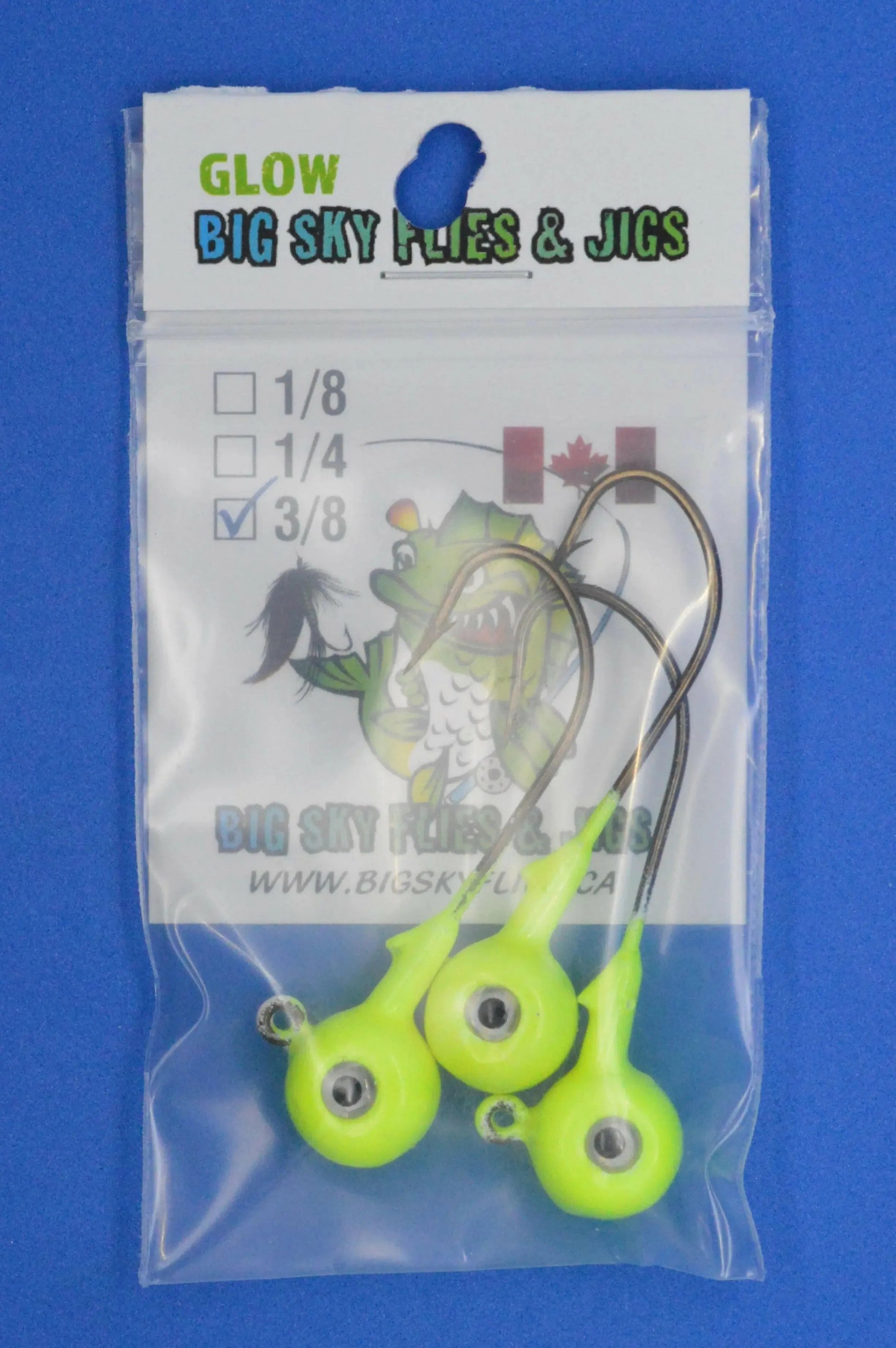  🍁Big Sky Titan 3/8oz Heavy Duty Jig Heads Glow 3/pack Stony Tackle Shack Fishing Hooks art-noise.myshopify.com big-sky-titan-3-8oz-heavy-duty-jig-heads-glow-3-pack-1