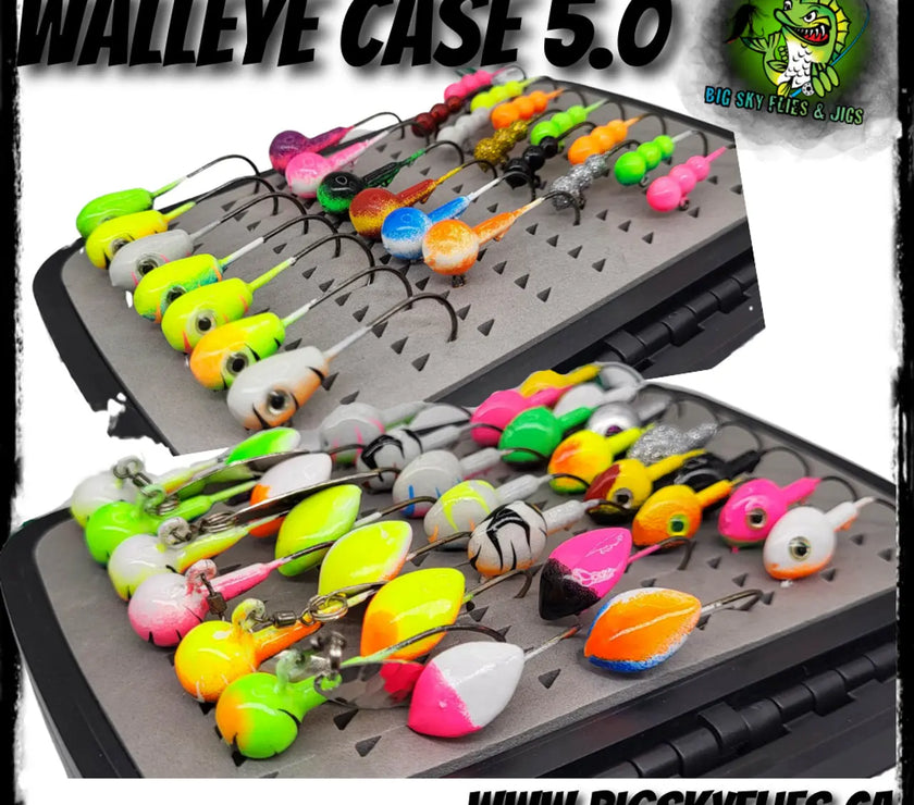 🍁Big Sky Walleye Case 5.0 58pc set
