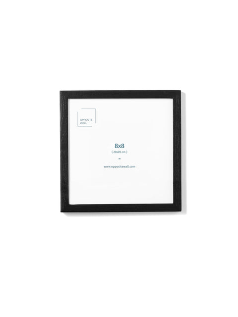 Black Oak Frame, 8x8 in | 20x20 cm Opposite Wall Frame art-noise.myshopify.com black-oak-frame-8x8-in-20x20-cm