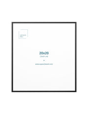 Black Metal Frame, 20x20 in | 51x51 cm