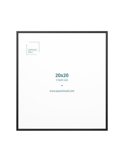 Black Metal Frame, 20x20 in | 51x51 cm