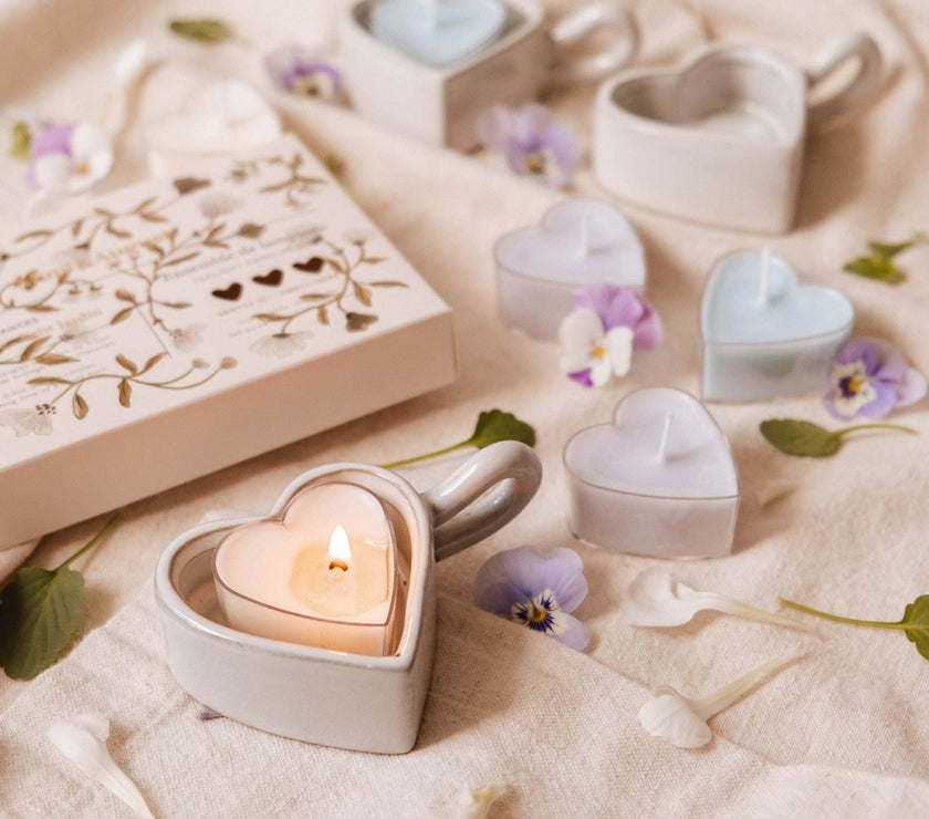 Blush Hearts Candle Tealight