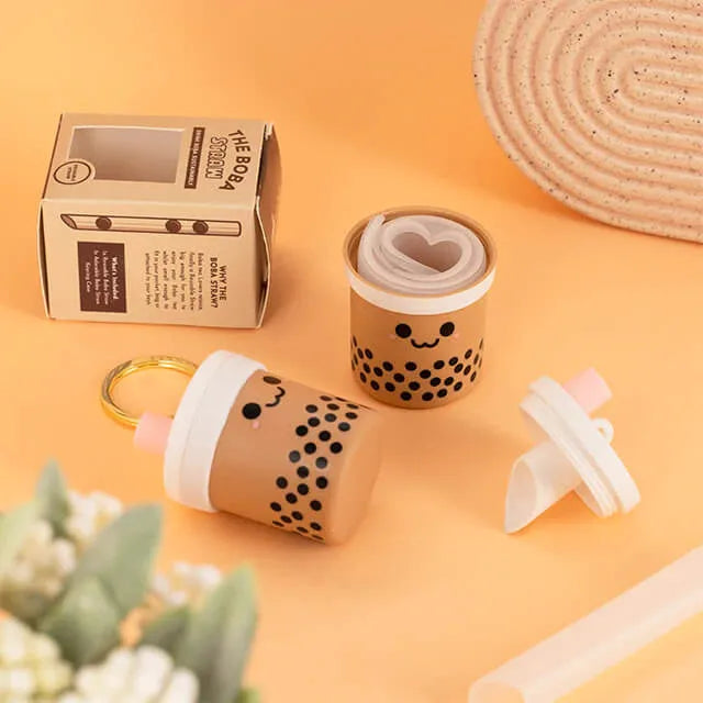  Boba Straw Keychain Eco Beige Straws art-noise.myshopify.com boba-straw-keychain