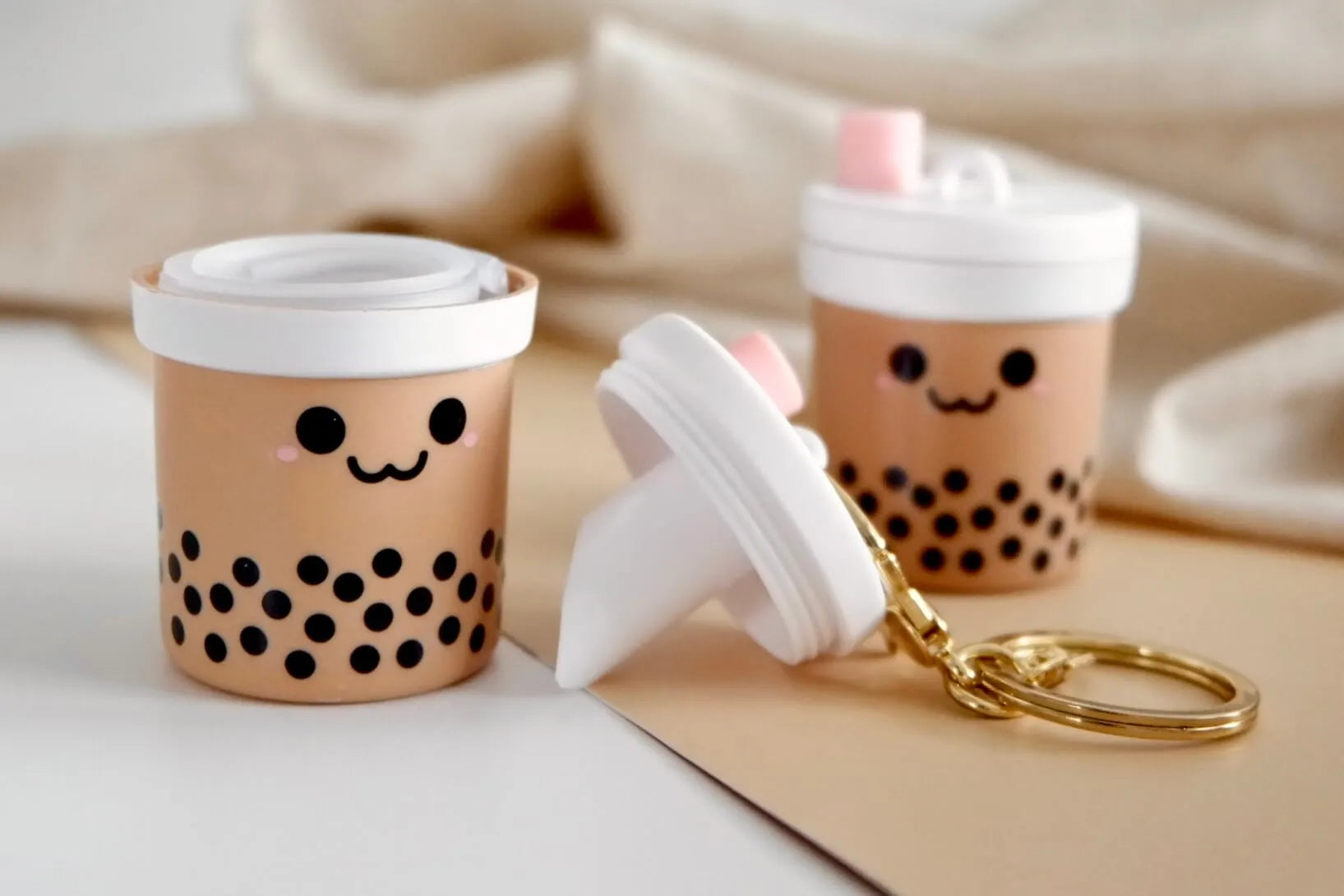  Boba Straw Keychain Eco Beige Straws art-noise.myshopify.com boba-straw-keychain
