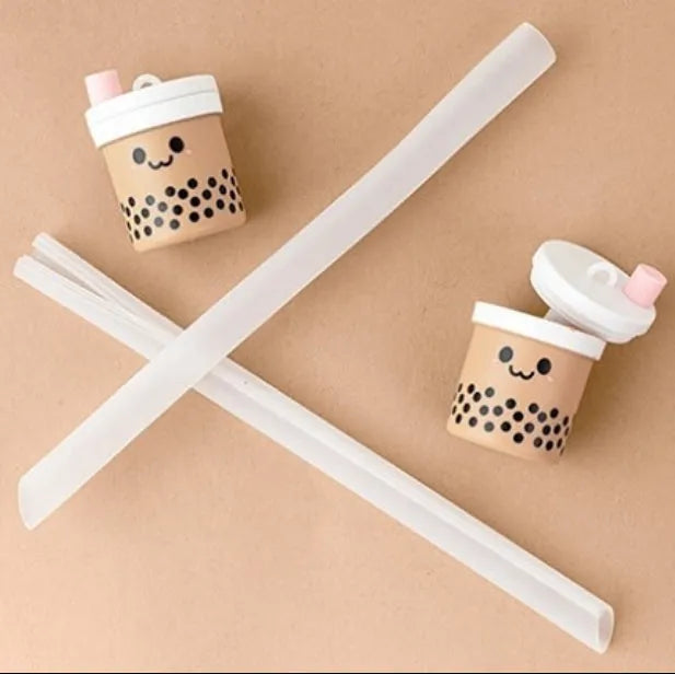  Boba Straw Keychain Eco Beige Straws art-noise.myshopify.com boba-straw-keychain