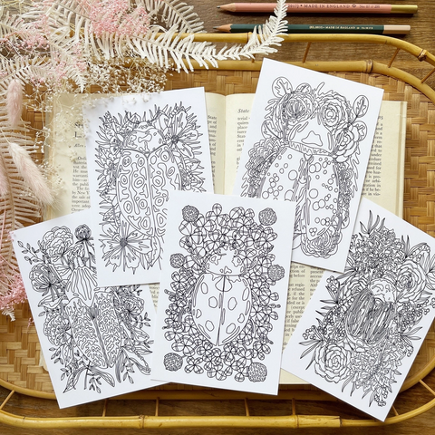 Candace Fincher Postcard Pack Colouring Sheet - Art Noise Candace Fincher Postcard Pack Colouring Sheet Candace Fincher Post Cards art-noise.myshopify.com candace-fincher-postcard-pack-colouring-sheet