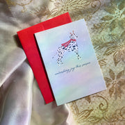 Unleashing Joy Dog | Dalmatian | Mini Greeting Card