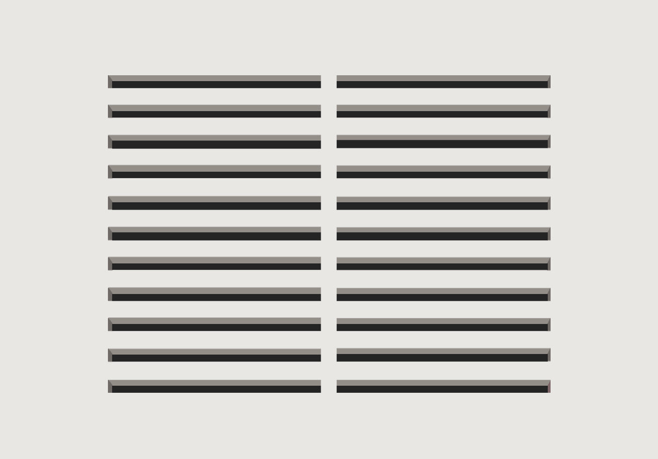 Byson FlushLine Permanent Air Vent Return Grille - 14in x 8in