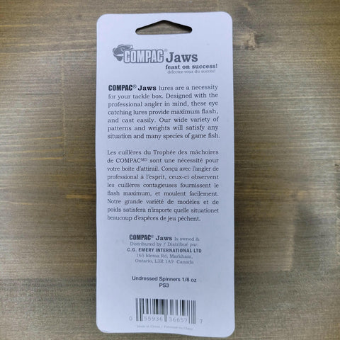 🍁COMPAC Bantam Spinner 3pc kit Stony Tackle Shack Fishing Hooks art-noise.myshopify.com compac-bantam-spinner-3pc-kit-1