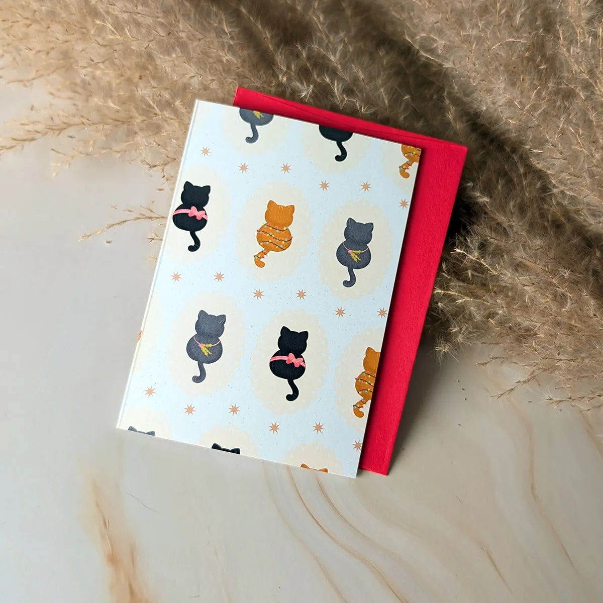  Meowy Holidays Mini Cat Card Cheeky Peach Designs Cards art-noise.myshopify.com meowy-holidays-mini-cat-card
