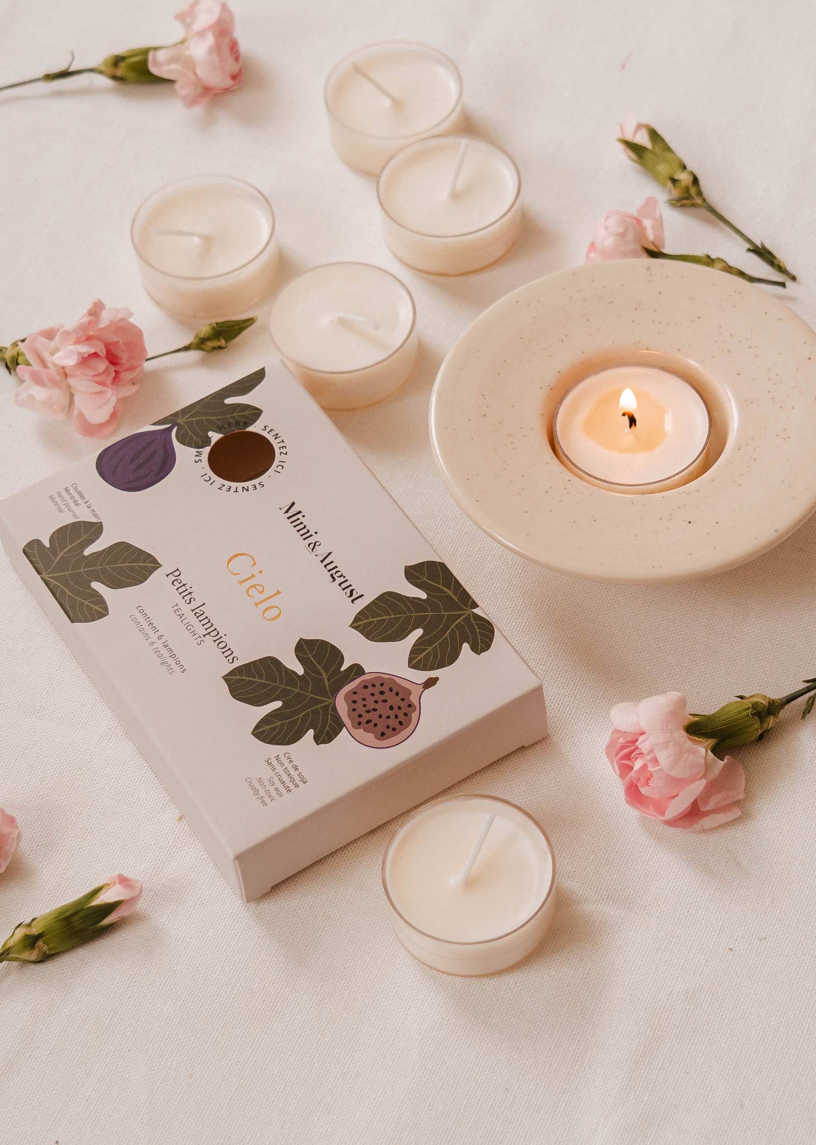 Cielo Tealight Candle Set Mimi & August Wax Tarts art-noise.myshopify.com cielo-tealight-candle-set