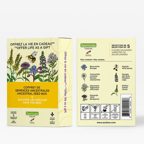 Coffret | Sauvons les abeilles Anokian Nature Inc. product_type art-noise.myshopify.com coffret-sauvons-les-abeilles