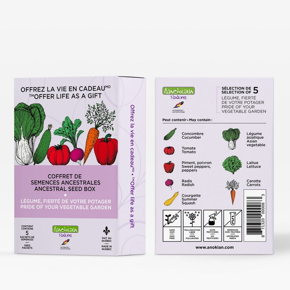 Coffret | Légumes – Fierté de votre potager Anokian Nature Inc. product_type art-noise.myshopify.com coffret-legumes-fierte-de-votre-potager