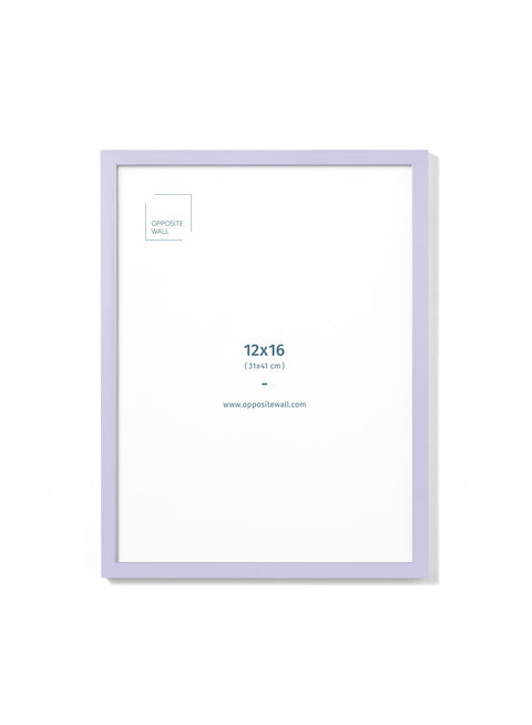 Lilac Wood Frame, 12x16 in | 31x41 cm Opposite Wall Frame art-noise.myshopify.com lilac-wood-frame-12x16-in-31x41-cm