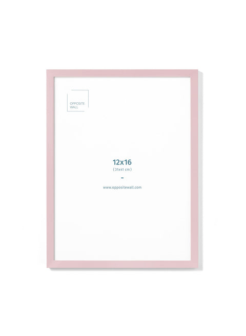 Pink Wood Frame, 12x16 in | 31x41 cm