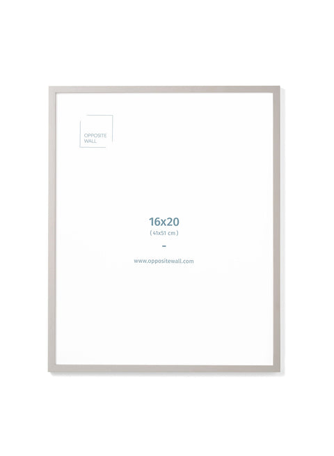 Gray Wood Frame, 16x20 in | 41x51 cm Opposite Wall Frame art-noise.myshopify.com gray-wood-frame-16x20-in-41x51-cm
