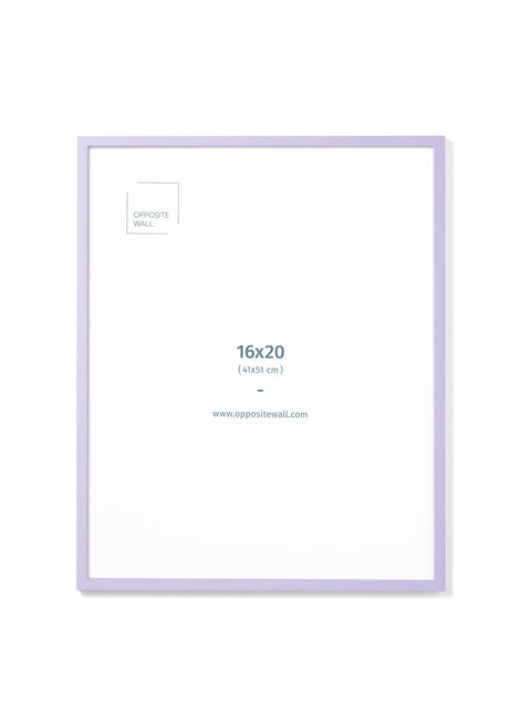 Lilac Wood Frame, 16x20 in | 41x51 cm Opposite Wall Frame art-noise.myshopify.com lilac-wood-frame-16x20-in-41x51-cm