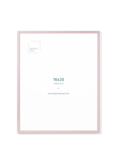 Pink Wood Frame, 16x20 in | 41x51 cm