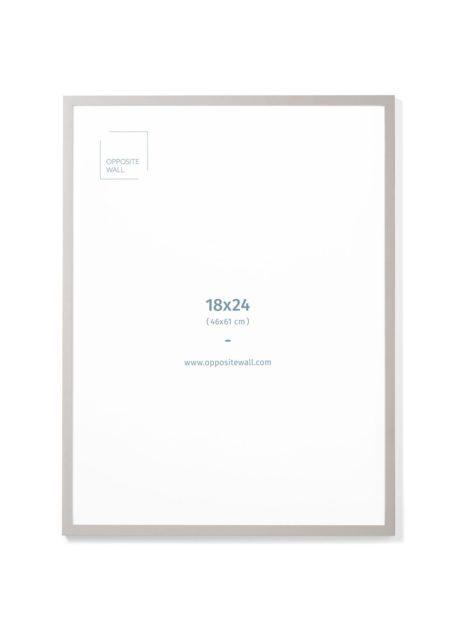 Gray Wood Frame, 18x24 in | 46x61 cm Opposite Wall Frame art-noise.myshopify.com gray-wood-frame-18x24-in-46x61-cm