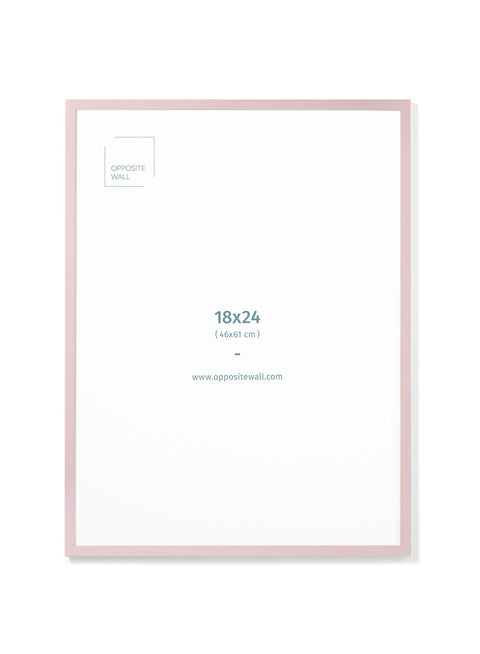Pink Wood Frame, 18x24 in | 46x61 cm