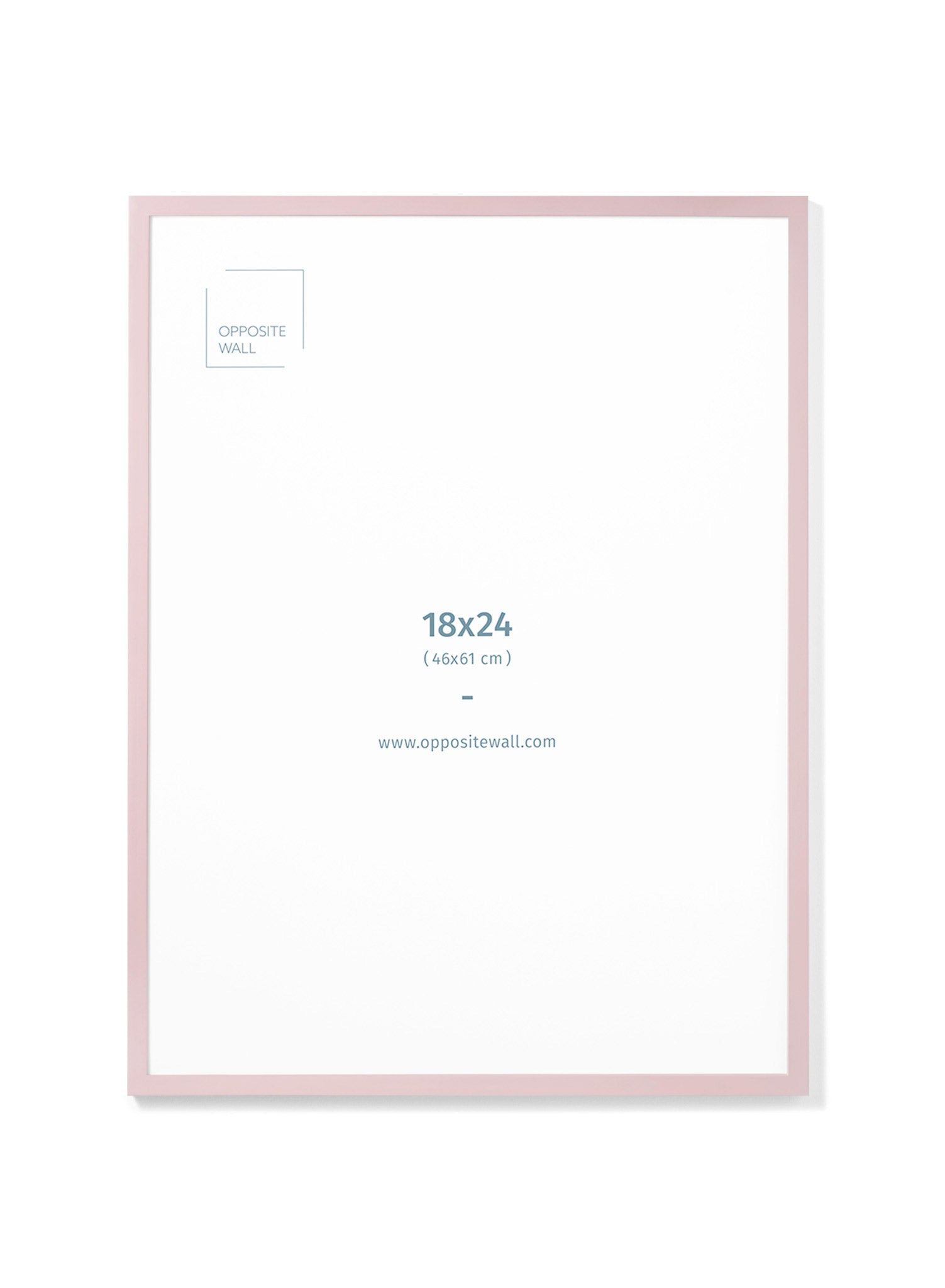 Pink Wood Frame, 18x24 in | 46x61 cm Opposite Wall Frame art-noise.myshopify.com pink-wood-frame-18x24-in-46x61-cm
