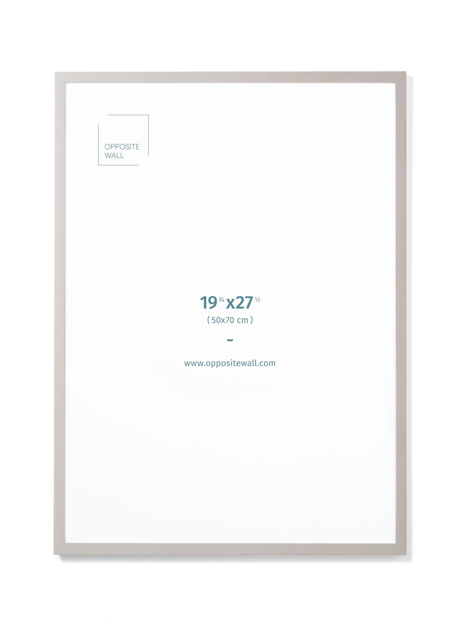 Gray Wood Frame, 19¾x27½ in | 50x70 cm Opposite Wall Frame art-noise.myshopify.com gray-wood-frame-19-x27-in-50x70-cm