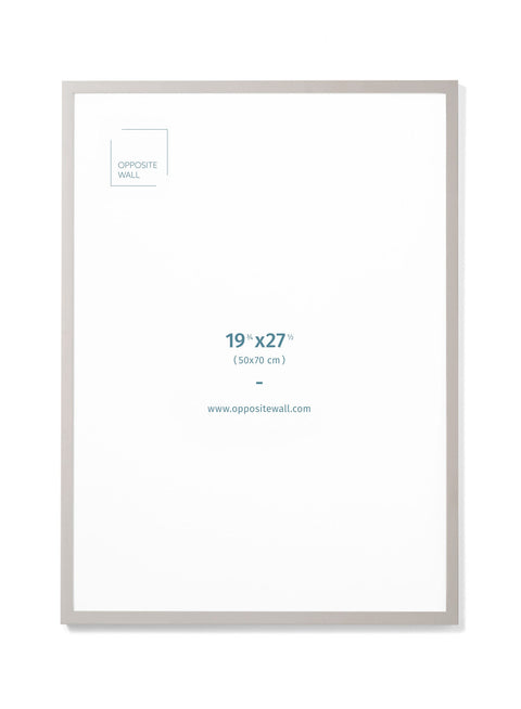 Gray Wood Frame, 19¾x27½ in | 50x70 cm Opposite Wall Frame art-noise.myshopify.com gray-wood-frame-19-x27-in-50x70-cm